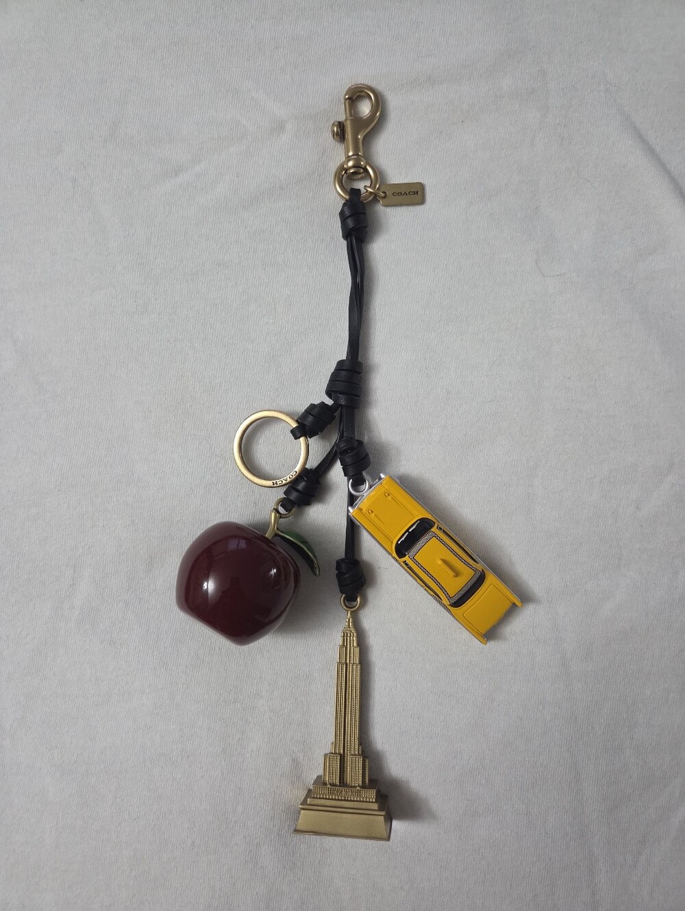 Coach Small New York Cluster Bag Charm – Taxi, Apple & Empire State Building